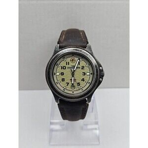 Timex Expedition Field Watch T47012 42mm Indiglo Date Olive Dial New Battery